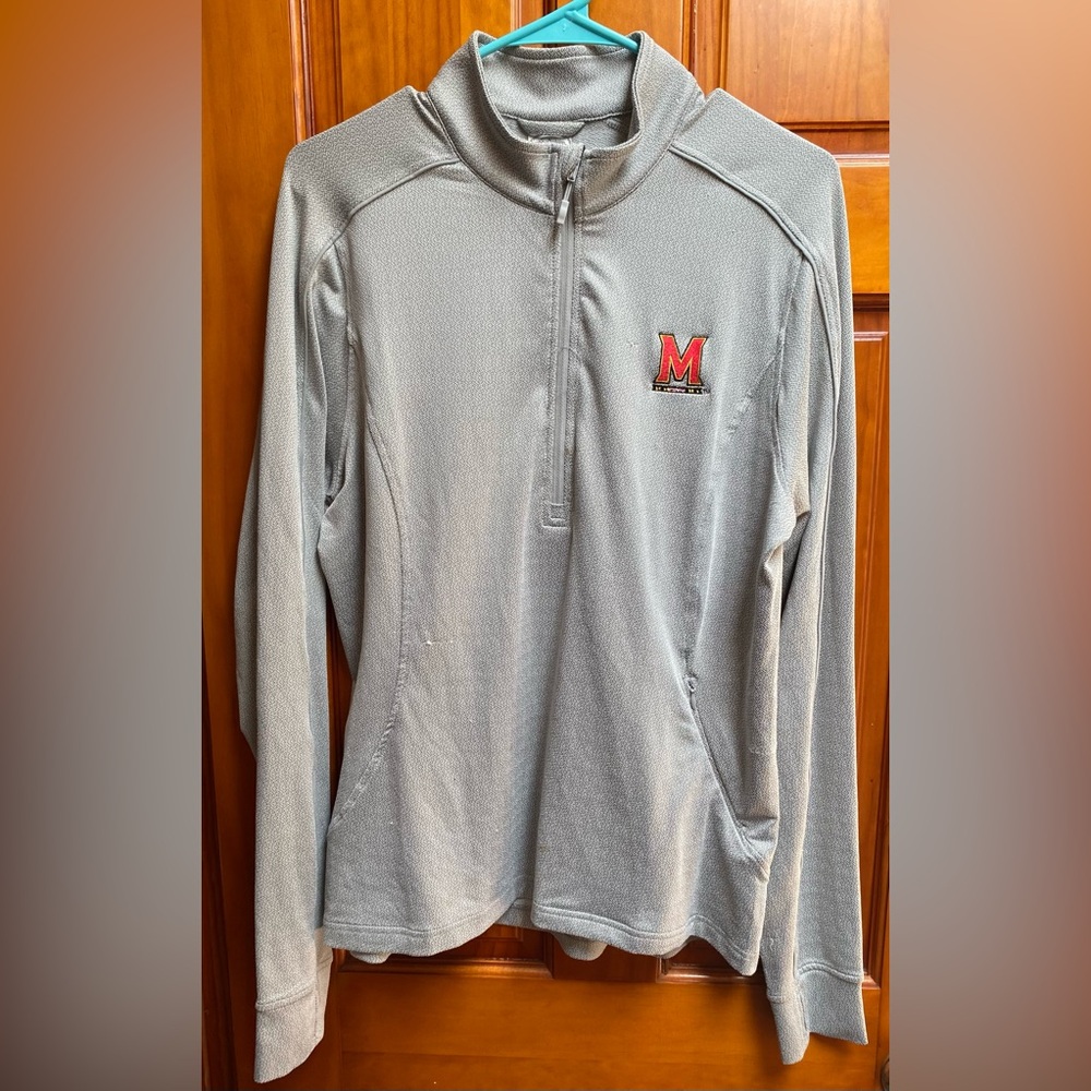 NCAA Levelwear Women’s Maryland Terrapins Terps UMD Quarter Zip Pullover L